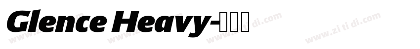Glence Heavy字体转换